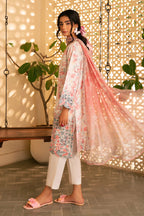 3 Piece - Premium Embroidered Lawn - 3721 - Unstitched image 3