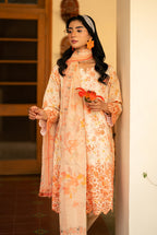 3 Piece - Premium Embroidered Lawn - 3723 - Unstitched image 2