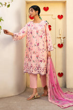 3 Piece - Premium Embroidered Lawn - 3724 - Unstitched image 4