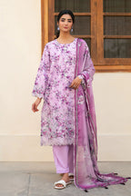 3 Piece - Premium Embroidered Lawn - 3725 - Unstitched image 4
