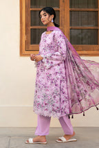 3 Piece - Premium Embroidered Lawn - 3725 - Unstitched image 2