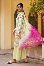 3 Piece - Premium Embroidered Lawn - 3727 - Unstitched image 4