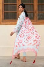3 Piece - Premium Embroidered Lawn - 3728 - Unstitched image 3