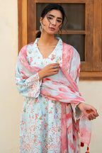 3 Piece - Premium Embroidered Lawn - 3728 - Unstitched image 1