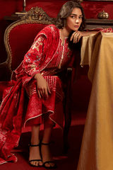 Gul Ahmad Red & Blods Spring Summer Lawn 3pc Unstitched Suit CL42198