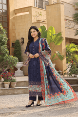 KHAS MIRHA SUMMER LAWN UNSTITCHED 3PC SUIT KSE-2455