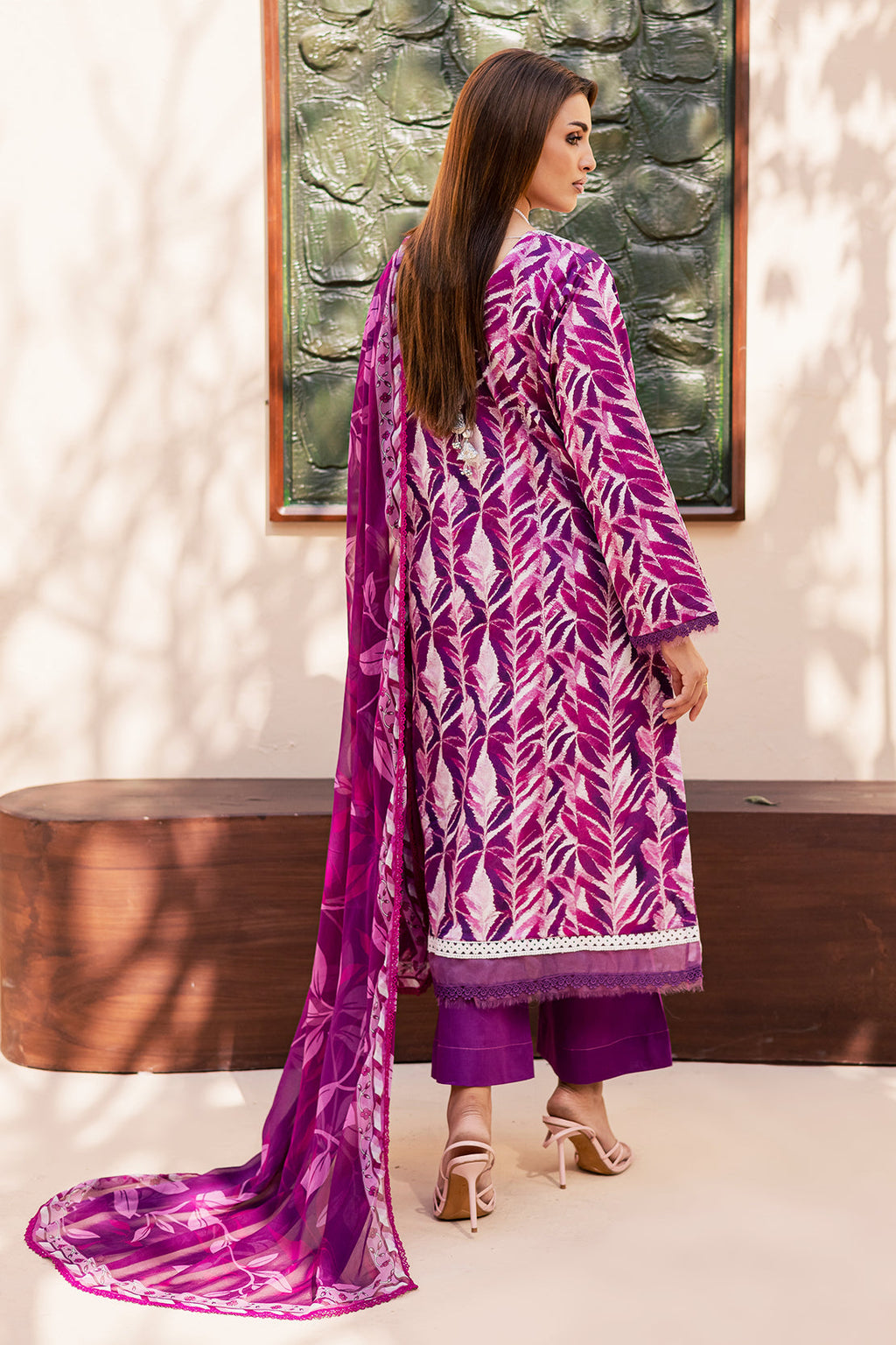 Rashid Tex Savoy Premium Embroidered Lawn – 3736 – Unstitched 3 Piece