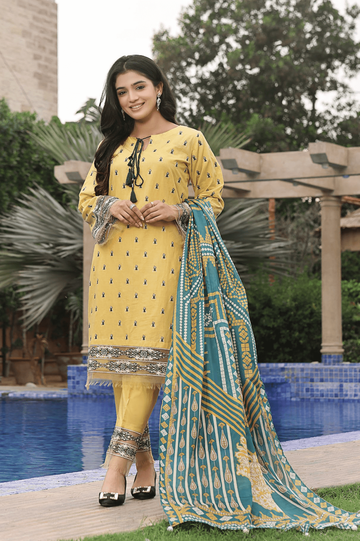 KHAS MIRHA SUMMER LAWN UNSTITCHED 3PC SUIT KSE-2452