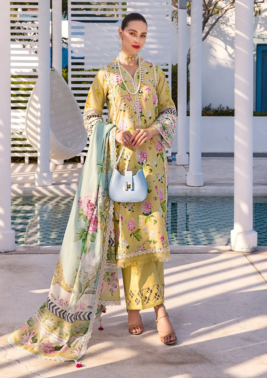 Elaf Digital Prints Lawn Unstitched 3pc Suit EOP-02B HUAHIN CHIC