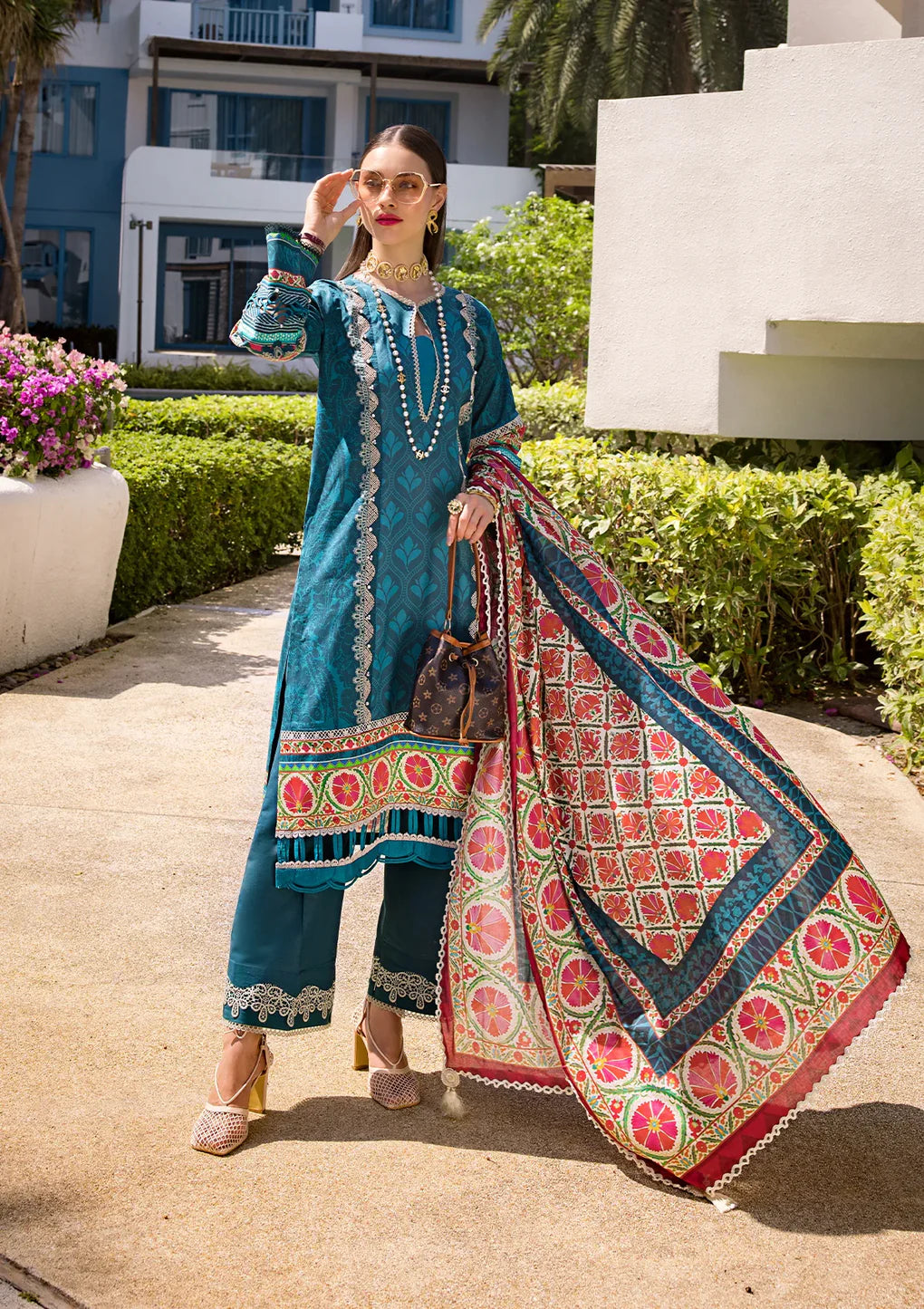 Elaf Digital Prints Lawn Unstitched 3pc Suit EOP-07A FAUNA