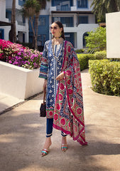 Elaf Digital Prints Lawn Unstitched 3pc Suit EOP-07B ELNAZ