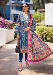 Elaf Digital Prints Lawn Unstitched 3pc Suit EOP-07B ELNAZ