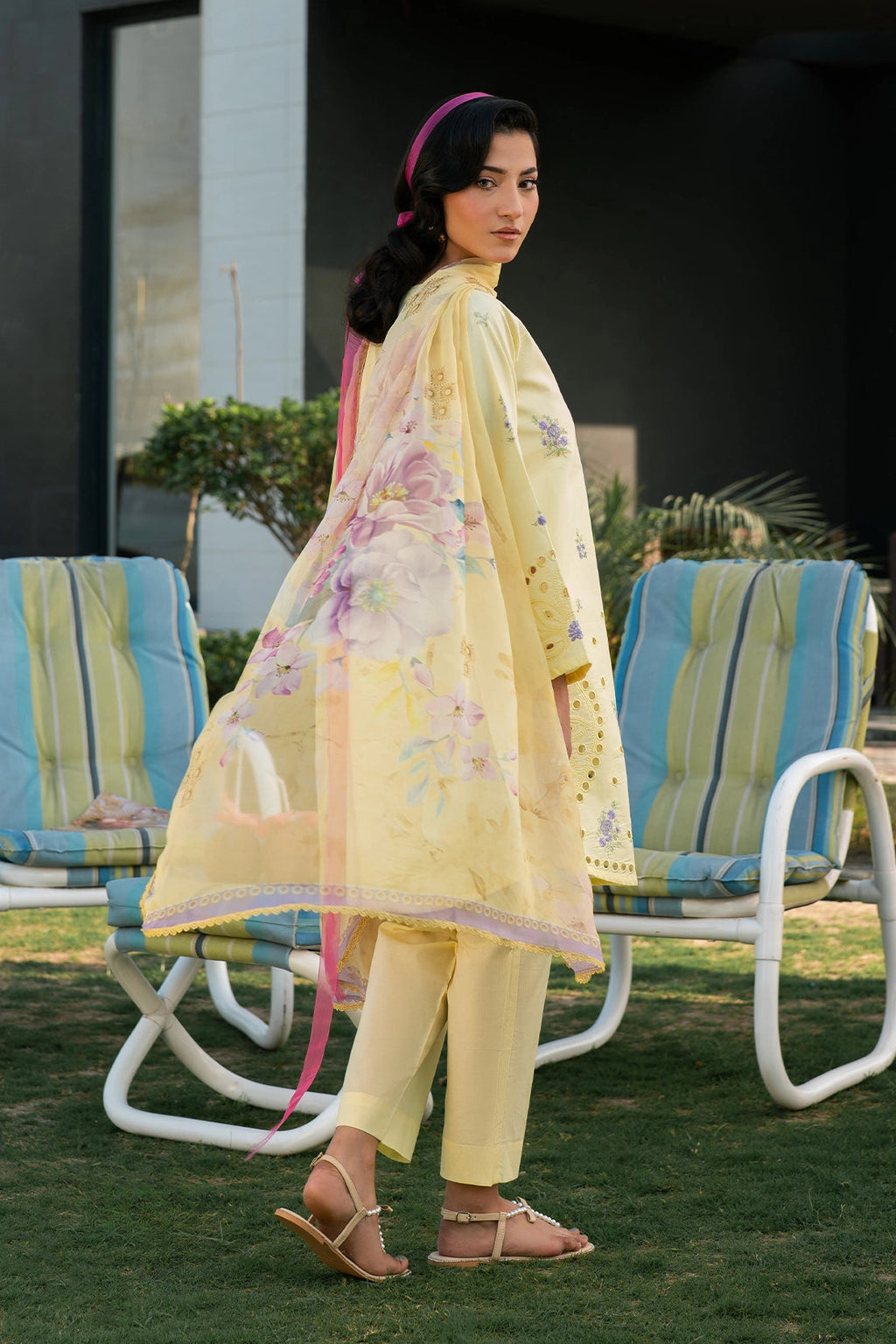 Rashid Tex 3 Piece Premium Embroidered Lawn 3761 Unstitched image 3