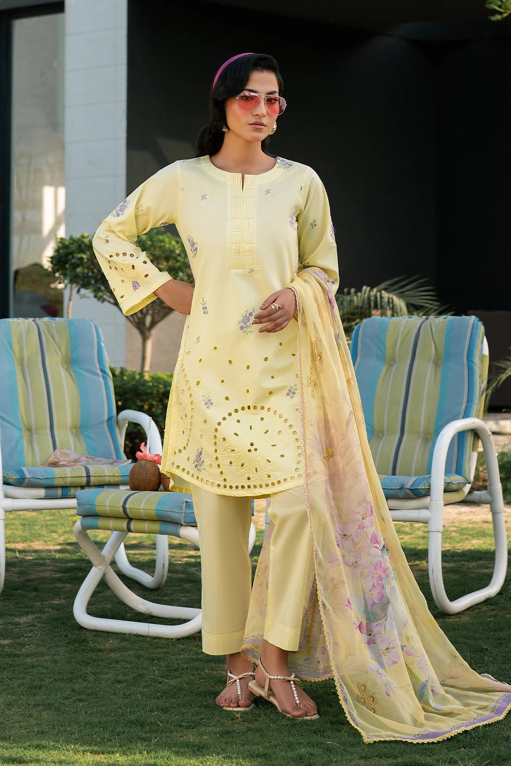 Rashid Tex 3 Piece Premium Embroidered Lawn 3761 Unstitched image 2