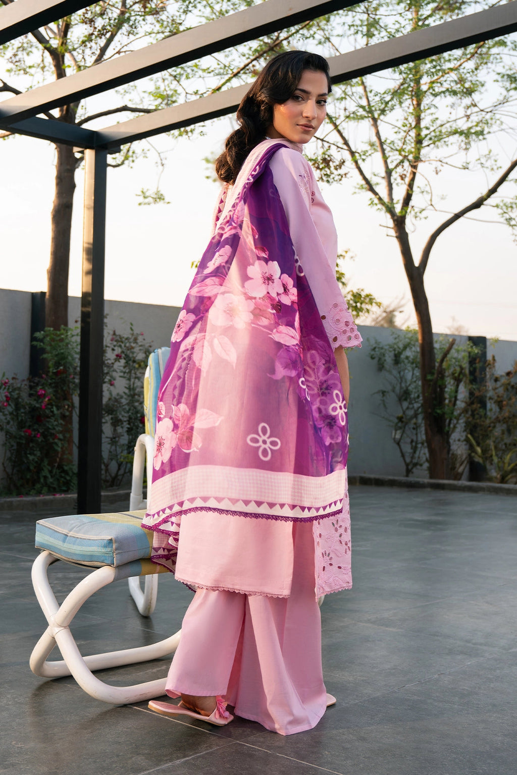 Rashid Tex 3 Piece Premium Embroidered Lawn 3763 Unstitched image 3