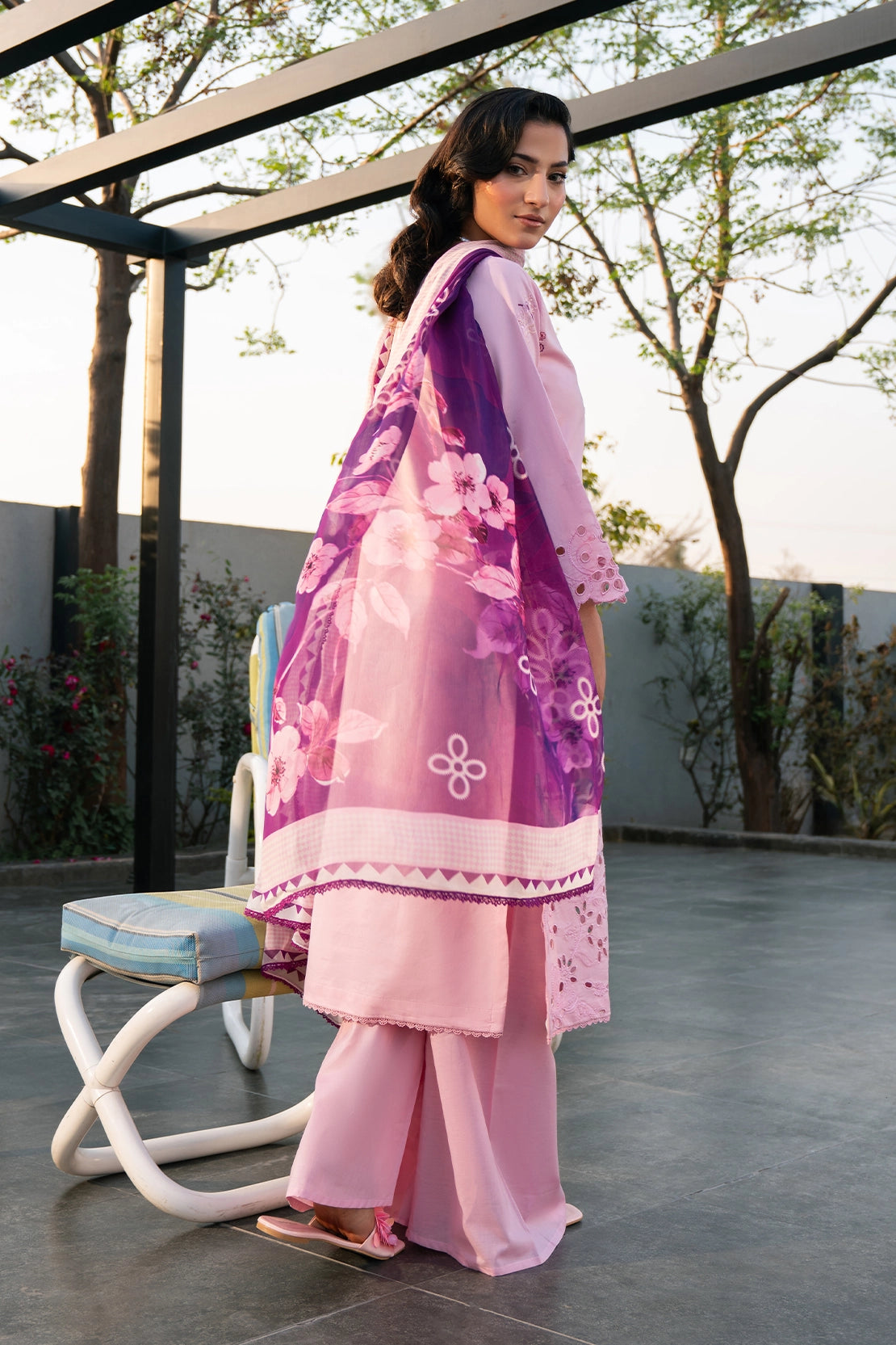 Rashid Tex 3 Piece Premium Embroidered Lawn 3763 Unstitched image 3