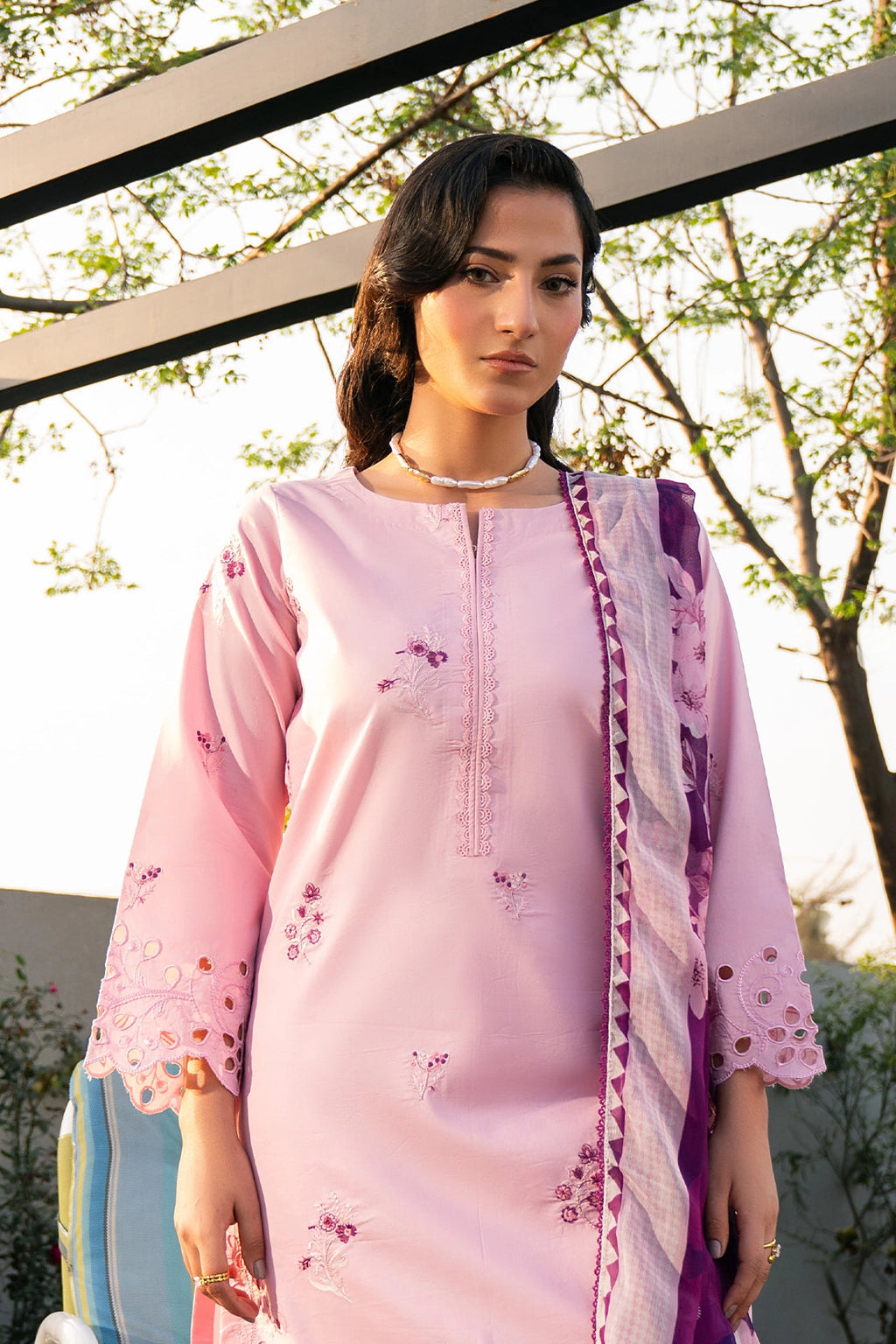 Rashid Tex 3 Piece Premium Embroidered Lawn 3763 Unstitched image 1