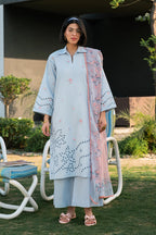 Rashid Tex 3 Piece Premium Embroidered Lawn 3765 Unstitched image 2