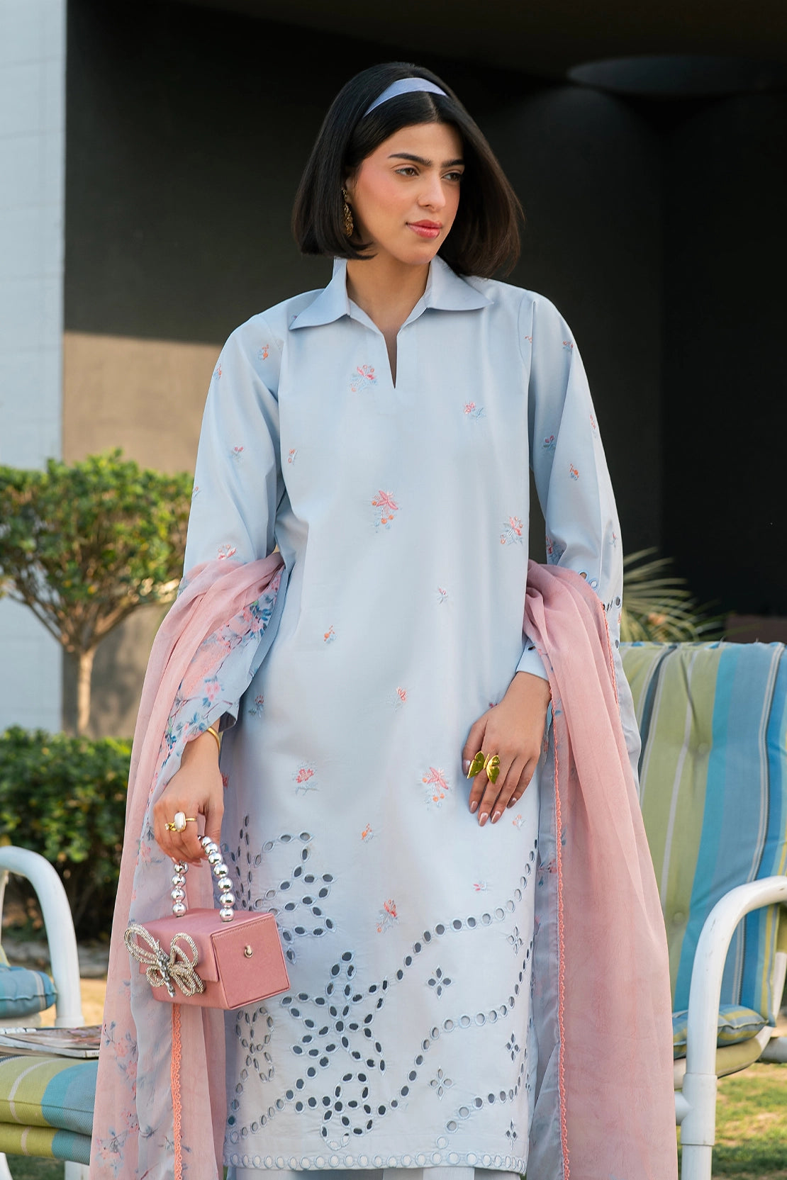 Rashid Tex 3 Piece Premium Embroidered Lawn 3765 Unstitched image 1