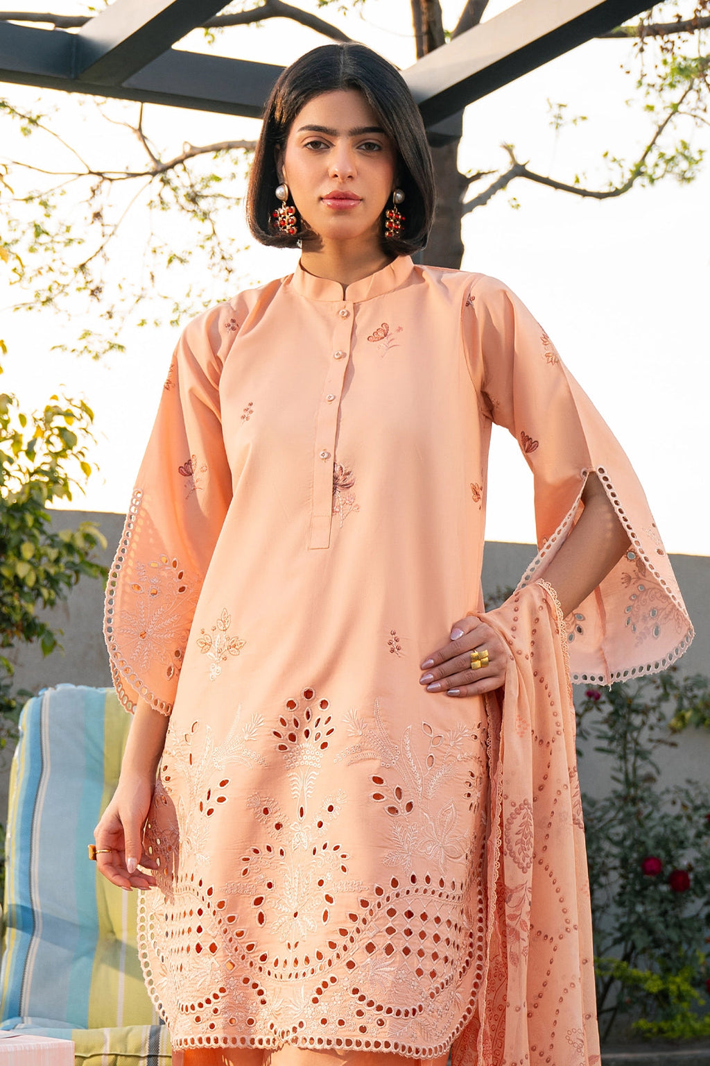 Rashid Tex 3 Piece Premium Embroidered Lawn 3766 Unstitched image 1