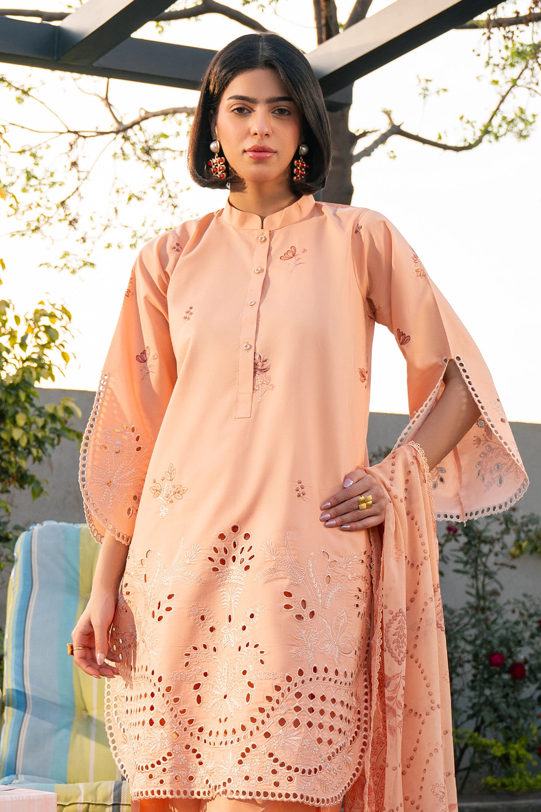 Rashid Tex 3 Piece Premium Embroidered Lawn 3766 Unstitched image 1