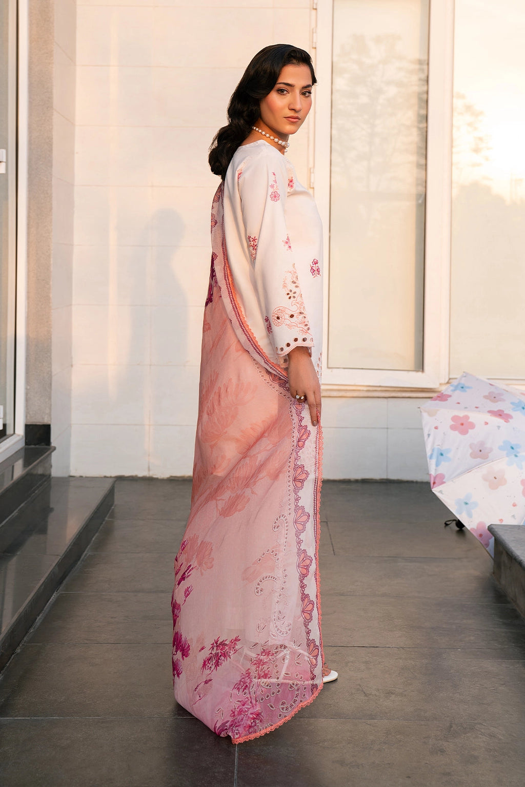 Rashid Tex 3 Piece Premium Embroidered Lawn 3767 Unstitched image 3