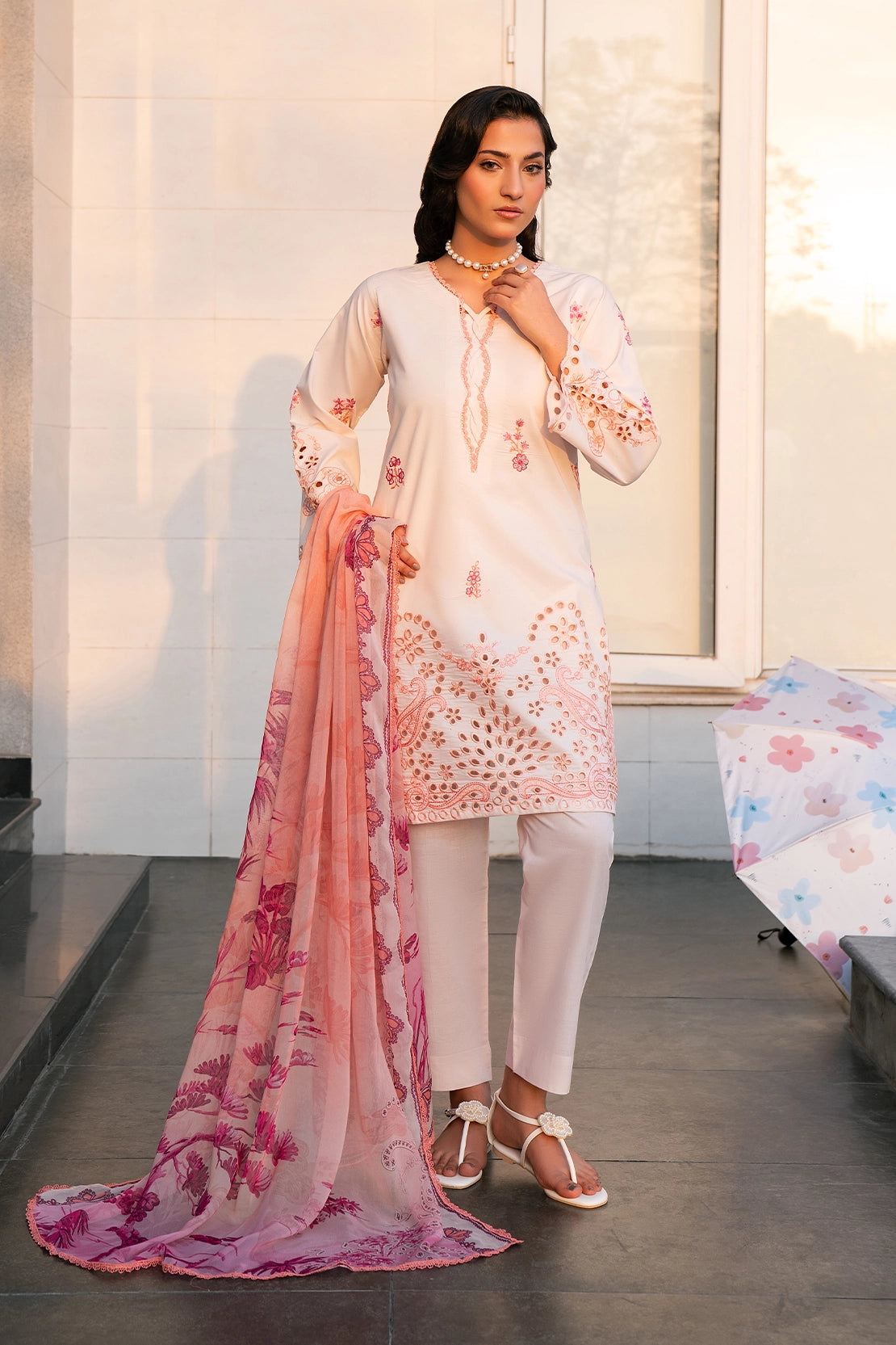 Rashid Tex 3 Piece Premium Embroidered Lawn 3767 Unstitched image 2