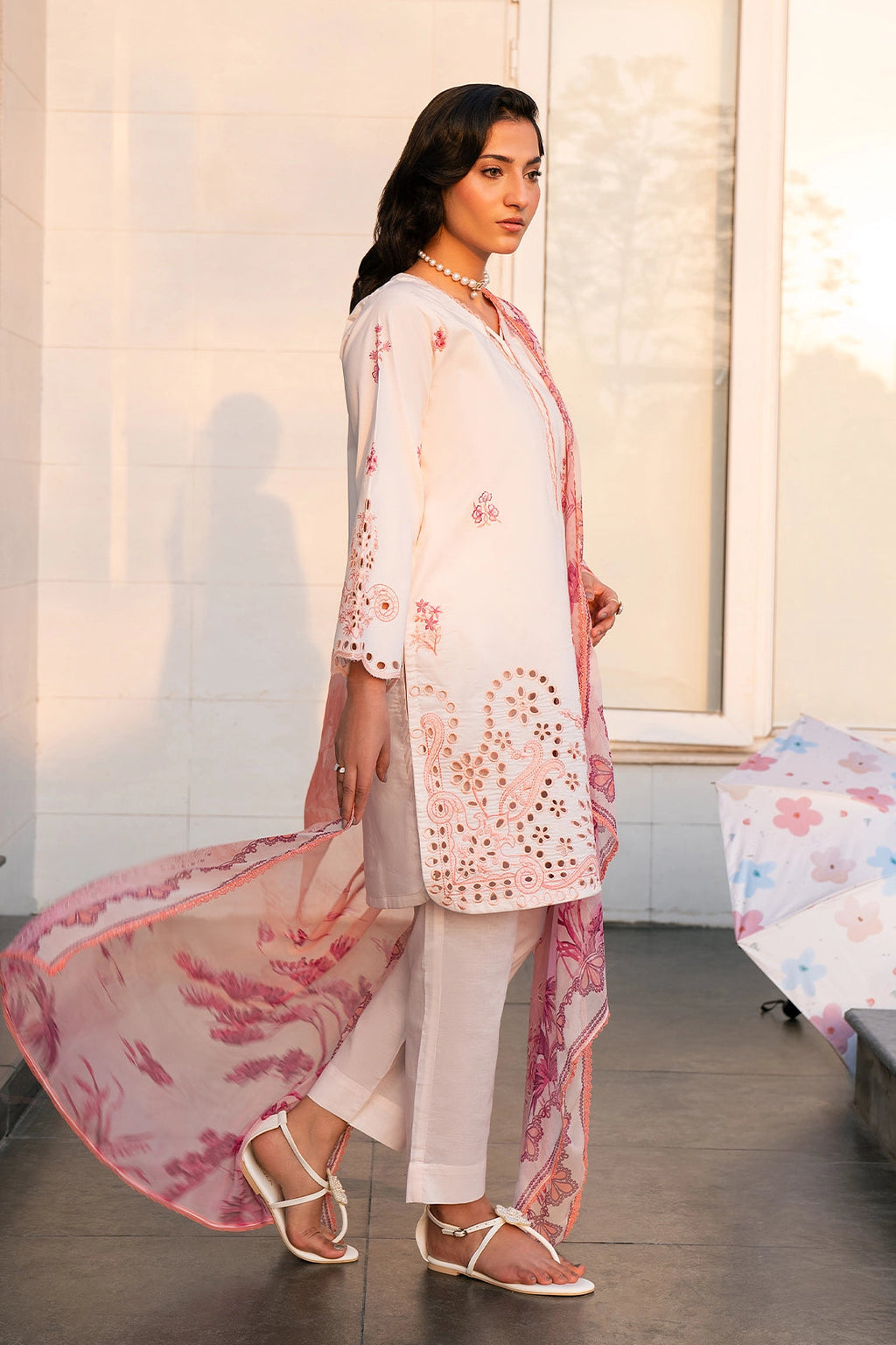 Rashid Tex 3 Piece Premium Embroidered Lawn 3767 Unstitched image 4