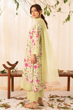 Rashid Tex Florin Premium Embroidered Lawn – 565 – Unstitched 3 Piece image 3
