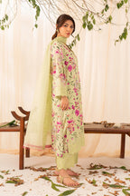 Rashid Tex Florin Premium Embroidered Lawn – 565 – Unstitched 3 Piece image 4