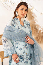 Rashid Tex Florin Premium Embroidered Lawn – 567 – Unstitched 3 Piece image 1