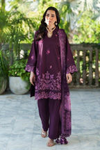 Rashid Tex Enara Garden Luxury Embroidered Lawn – 3709 – Unstitched 3 Piece