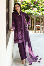 Rashid Tex Enara Garden Luxury Embroidered Lawn – 3709 – Unstitched 3 Piece