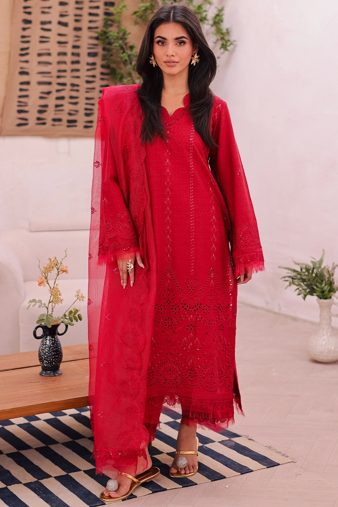 Rashid Tex 3 Piece Premium Embroidered Lawn 450N - IRMA
