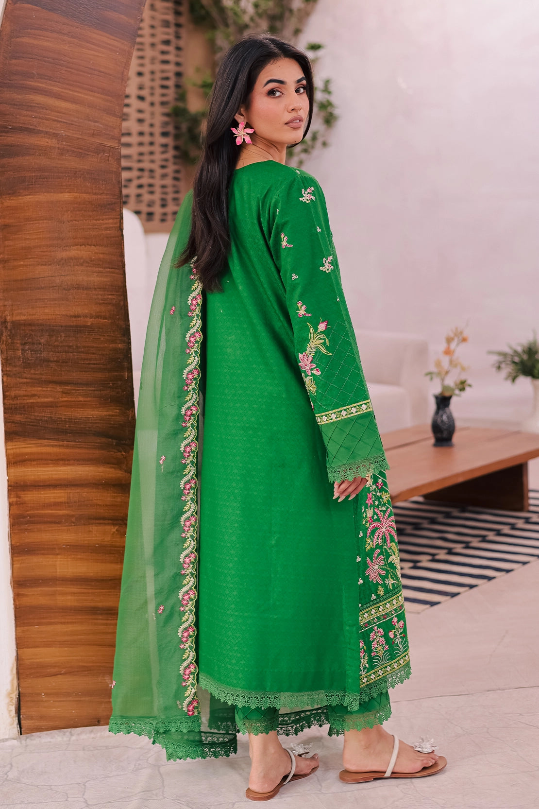 Rashid Tex 3 Piece Premium Embroidered Lawn 451N - IRMA