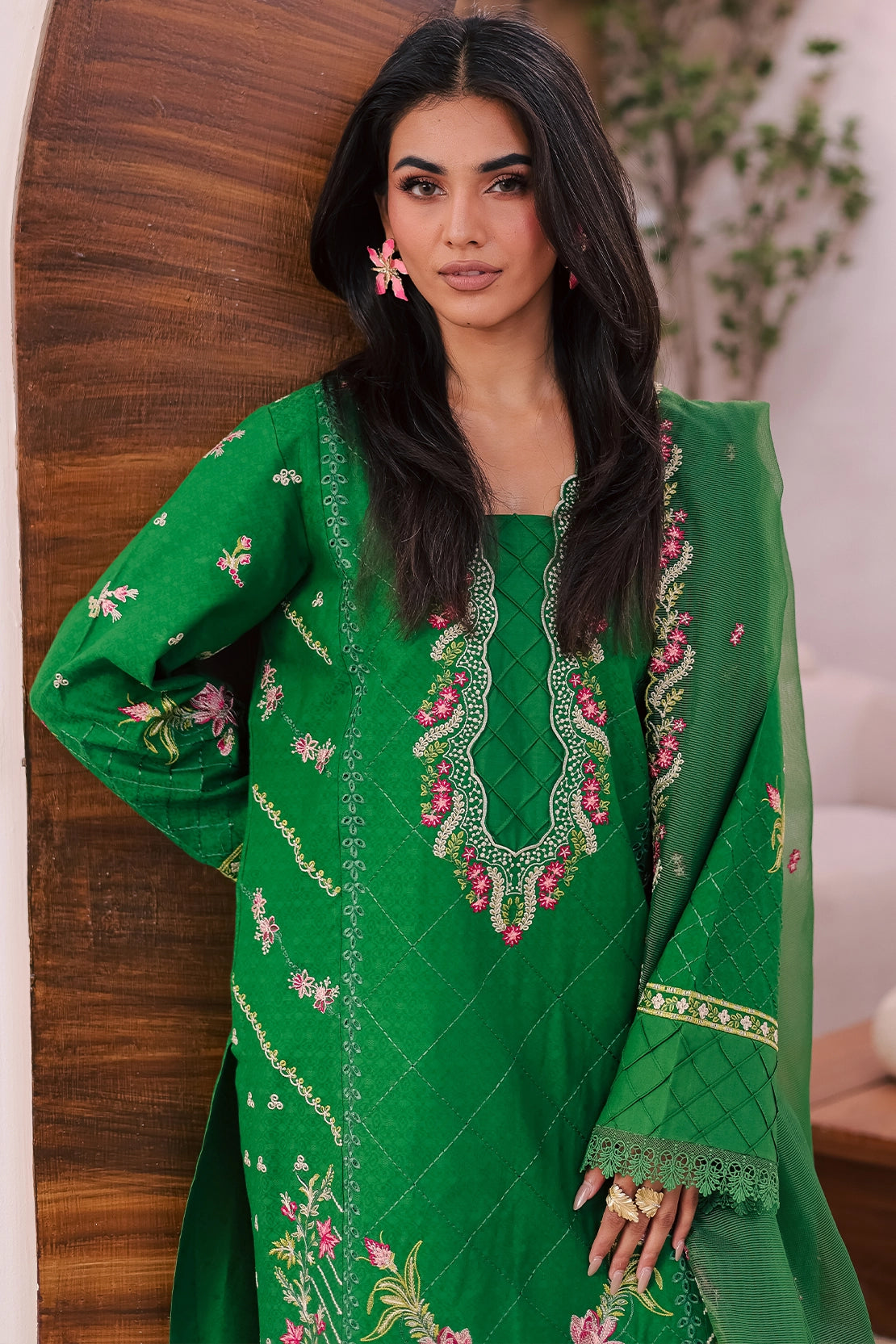 Rashid Tex 3 Piece Premium Embroidered Lawn 451N - IRMA