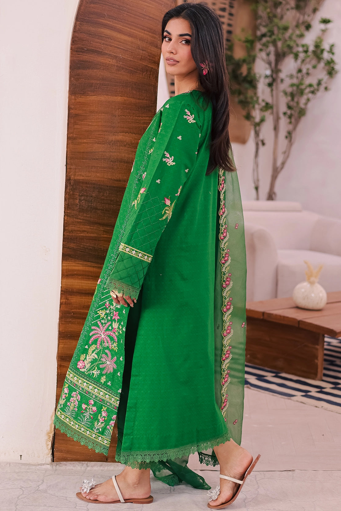 Rashid Tex 3 Piece Premium Embroidered Lawn 451N - IRMA