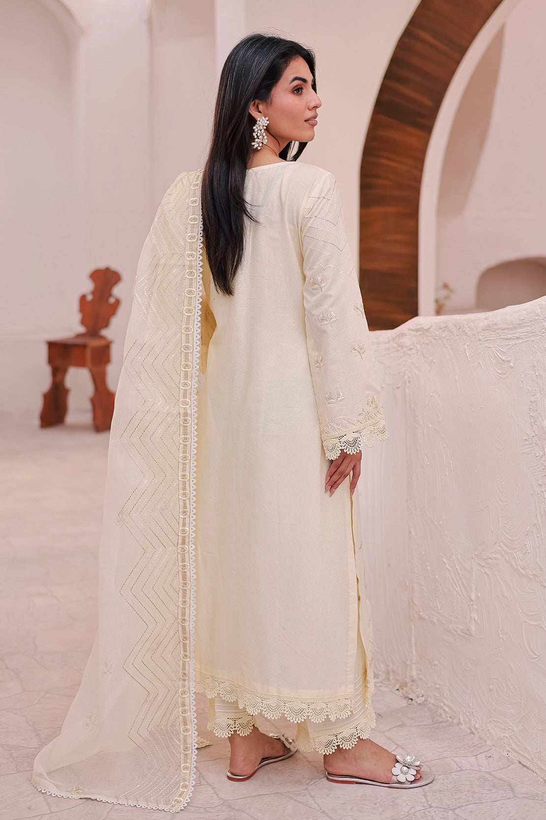 Rashid Tex 3 Piece Premium Embroidered Lawn 452N - IRMA