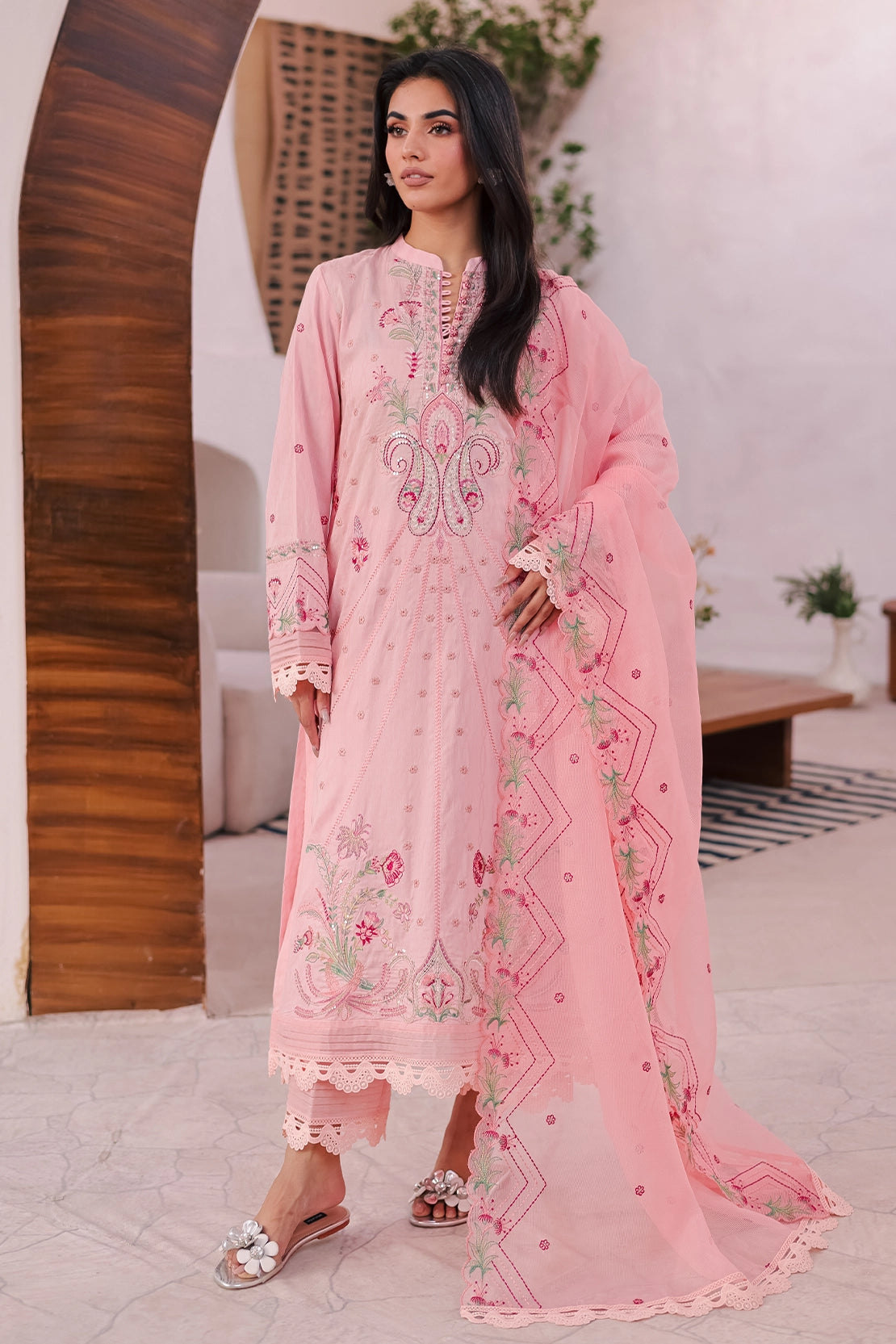 Rashid Tex 3 Piece Premium Embroidered Lawn 453N - IRMA