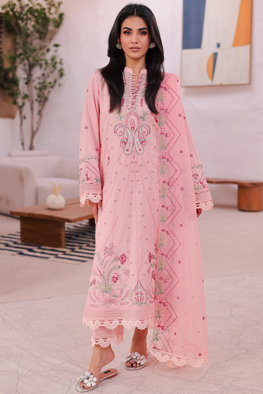 Rashid Tex 3 Piece Premium Embroidered Lawn 453N - IRMA