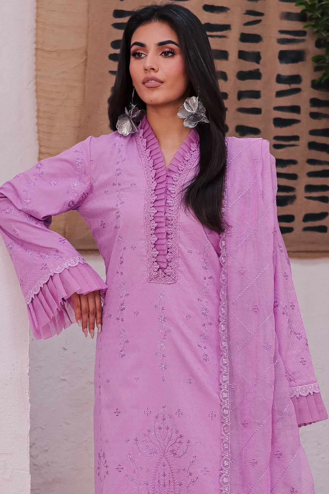 Rashid Tex 3 Piece Premium Embroidered Lawn 454N - IRMA