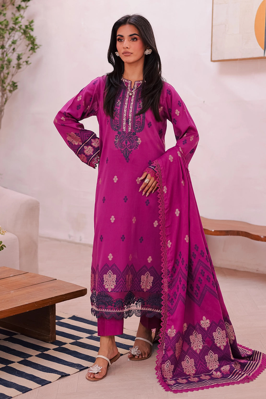 Rashid Tex 3 Piece Premium Embroidered Jacquard 455J - IRMA