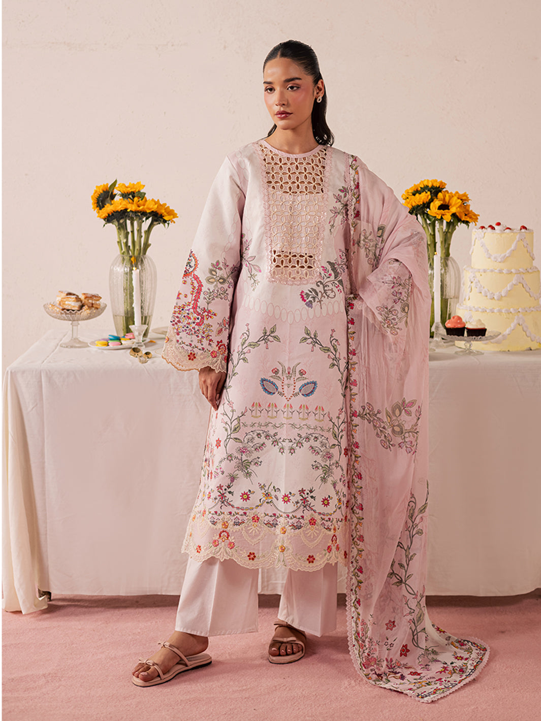 MJ-02 | 3 PC Lawn Unstitched Mahnur Jahaan Lawn 26