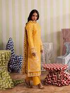 MJ-03 | 3 PC Lawn Unstitched Mahnur Jahaan Lawn 26