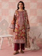MJ-05 | 3 PC Lawn Unstitched Mahnur Jahaan Lawn 26