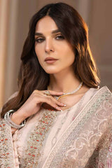 ZARSHA BY FASHION CITY LUXURY CHIFFON UNSTITCHED SUIT Z-303 RADIANT ROSE