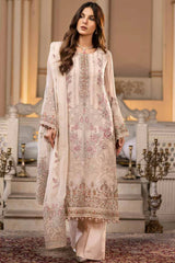 ZARSHA BY FASHION CITY LUXURY CHIFFON UNSTITCHED SUIT Z-303 RADIANT ROSE