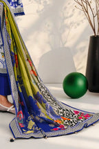 3 Piece Printed Cotton Suit with Printed Lawn Dupatta
