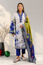 3 Piece Printed Cotton Suit with Printed Lawn Dupatta