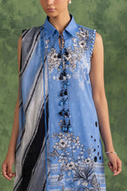 3 Piece Printed Cotton Suit with Printed Lawn Dupatta